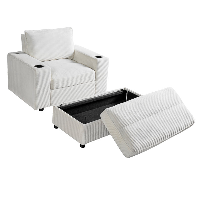 Méridienne surdimensionnée Marlow, Beige