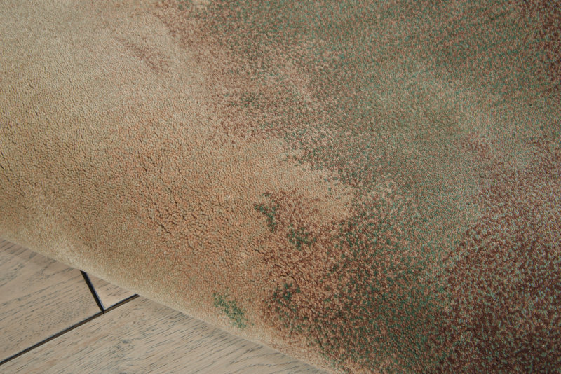 Wool Abstract Area Rug in Cream/Gray/Light Tan, Rectangle 4' x 6'