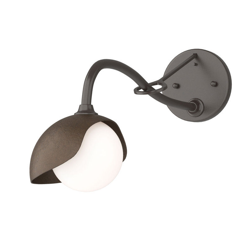 Brooklyn 1 - Light Hardwired Armed Sconce, Bronze, Oil Rubbed Bronze