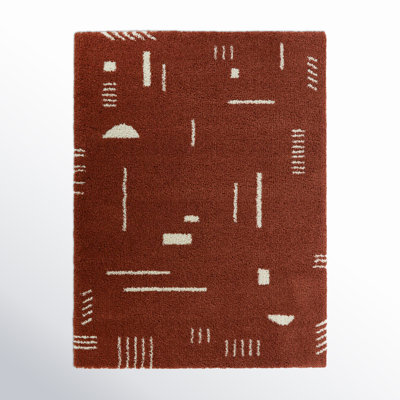 Morin Geometric Shag Area Rug