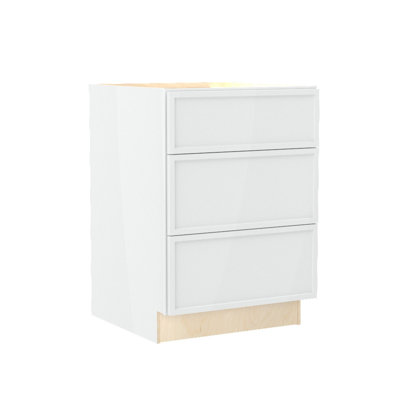 Gallery Express Alton Assembled 24 in W X 24 in D X 34.5 in H Drawer Base Kitchen Cabinet