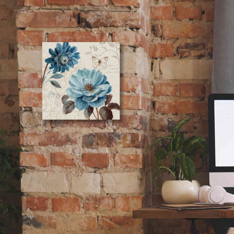«A Blue Note III» par Lisa Audit, art mural sur toile, H 12 po x l 12 po x P 0,75 po