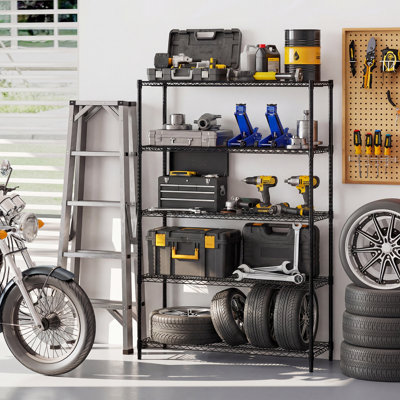 121cm W Metal Bookcase