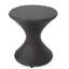  Table d'appoint d'extérieur pour patio, table d'appoint en osier 16 po pour jardin, terrasse ou balcon, multicolore