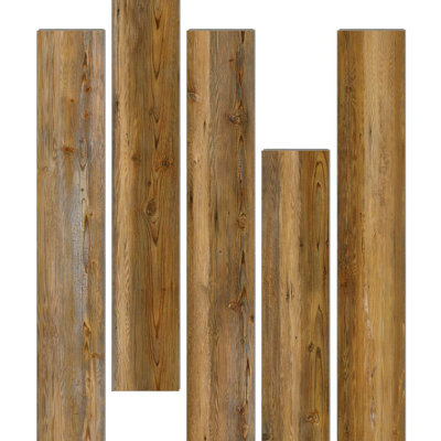 Plancher en vinyle imperméable hydrostop Escape Lagoon l 20 po x l 7 po x L 48 po (carton de 23,64 pieds carrés)