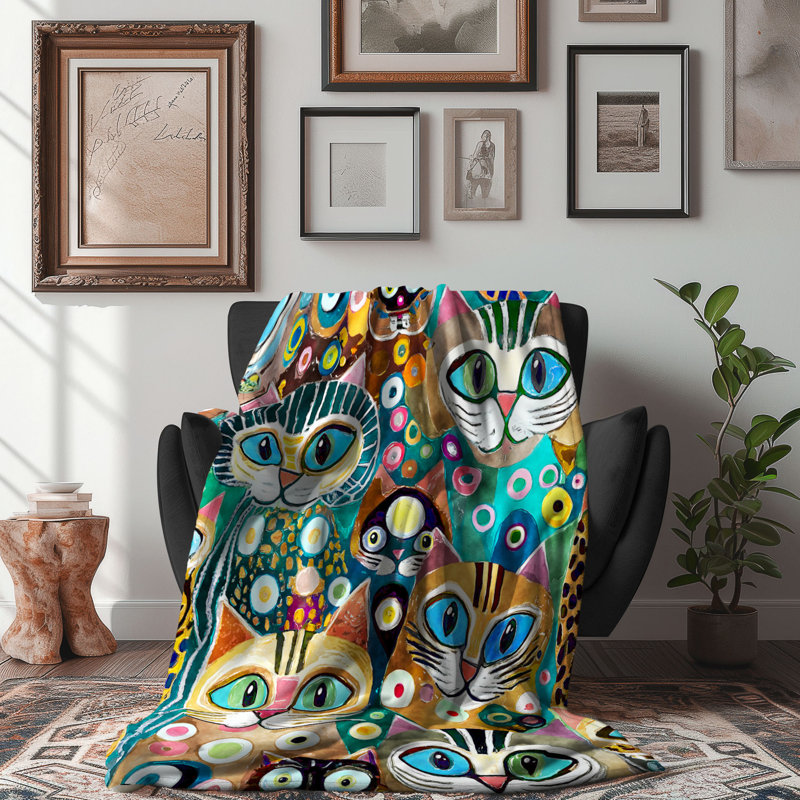 Machine Woven Throw Blanket, 60" W x 80" L