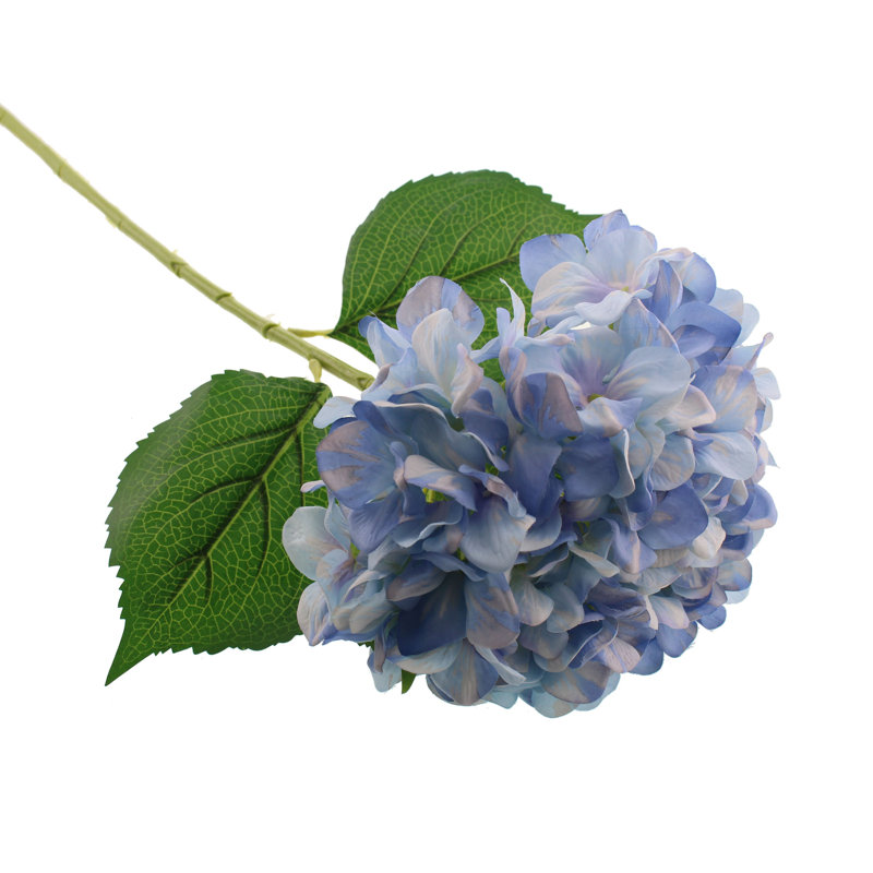 Fabric Hydrangea Arrangement, 82cm H x 11cm W x 11cm D, Green