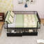 Lit plateforme en métal avec tiroirs de rangement-55643031-55643030