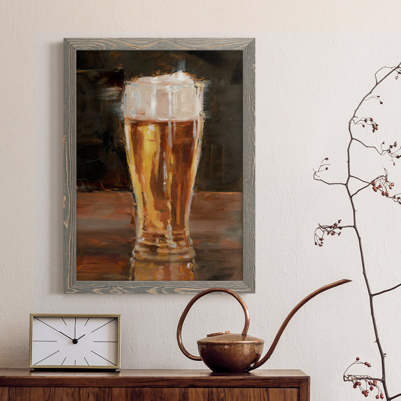 " Another Round IV " Painting Print, 44" H x 31" W x 1" D, Gray