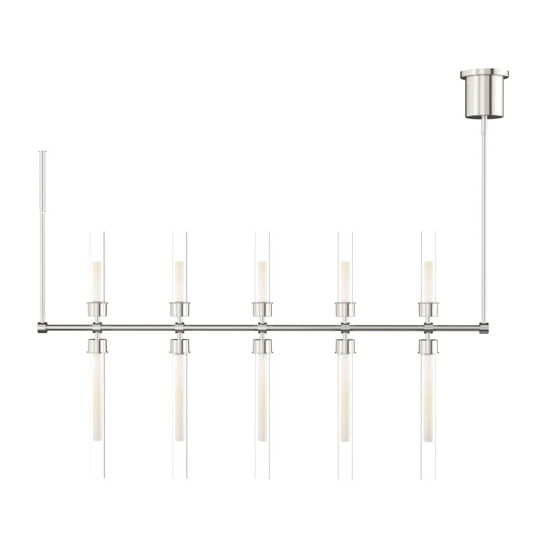 Linger 5 - Light LED Pendant, Polished Nickel