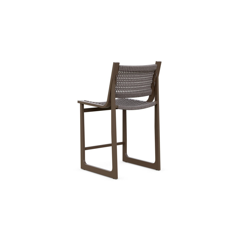 Cozumel Bar Stool, 28.54", Matte Bronze