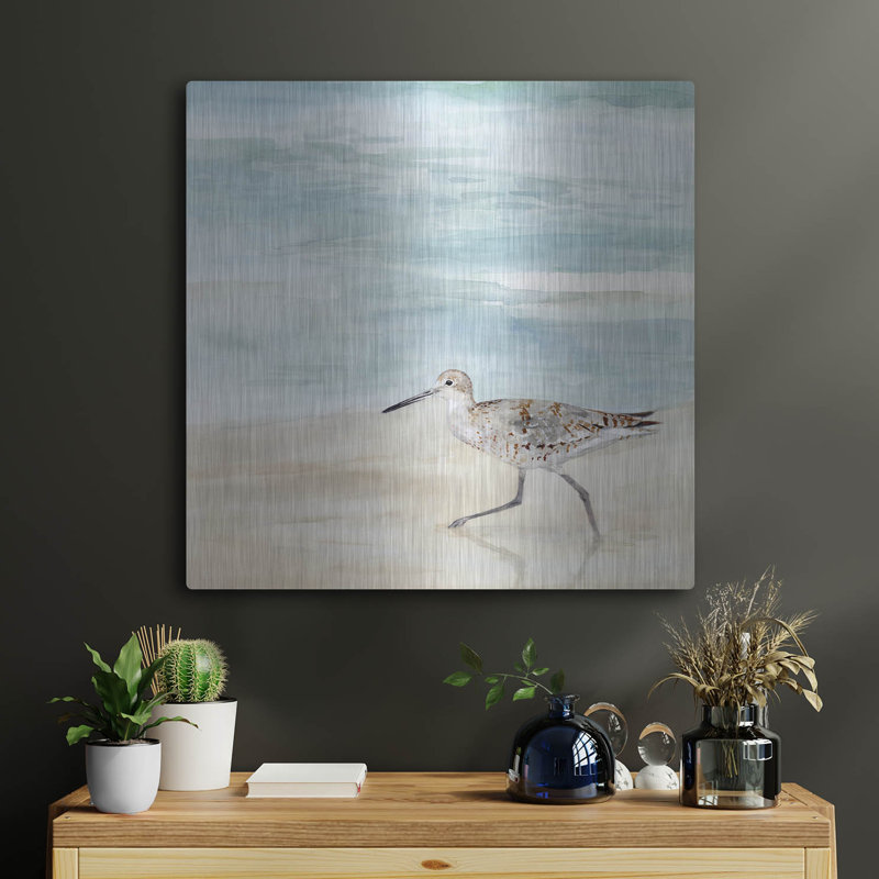 «Speckled Willet II» par Victoria Borges, H 24 po x l 24 po
