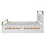 Lit simple en bois, blanc-145261614