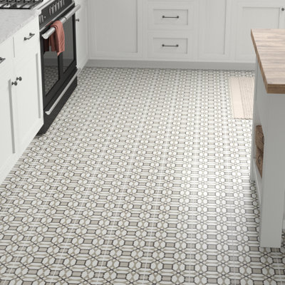 Tuile de champ en porcelaine 8 po x 8 po Encausto