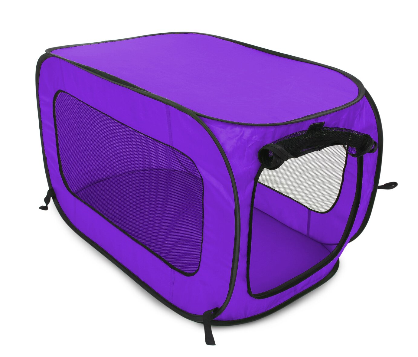 Pop up pet outlet carrier