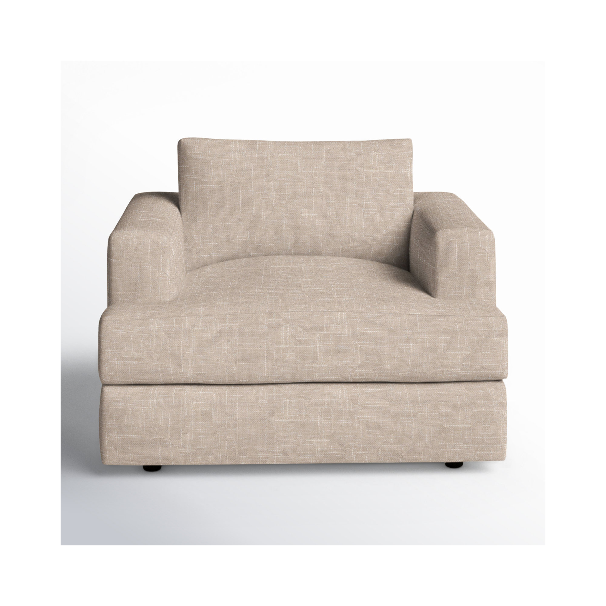 Cayden Upholstered Chair And A Half, Lena Sand Performance Linen Blend