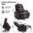 34.6'' Wide Electric Power Lift Asist Recliner Chair with Massage and Heat, Fax Leather Reclining Chair with Side Pockets & Cup Holders-1636591825