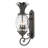 Plantation Museum Black 3 - Bulb 28'' H Clear Optic Glass Outdoor Wall Lantern