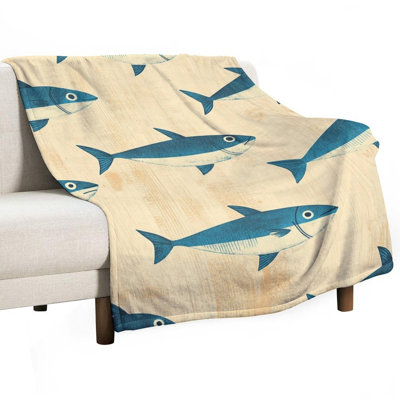 Jeté en flanelle de luxe Bluefish
