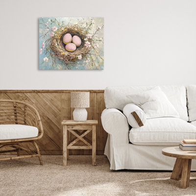 Easter Egg Nest Canvas, design by Petal Prints Design
