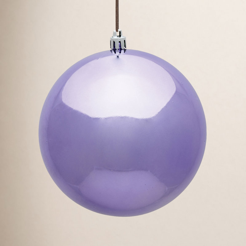 Holiday Décor Ball Ornament, 3" H x 3" W x 3" D, Limestone