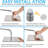 12 Inch Brushed Nickel Rain Shower Head, Square Ultra Thin 304 Stainless Steel High Pressure Shower Head Waterfall Full Body Coverage Waterfall Shower Head-129525195