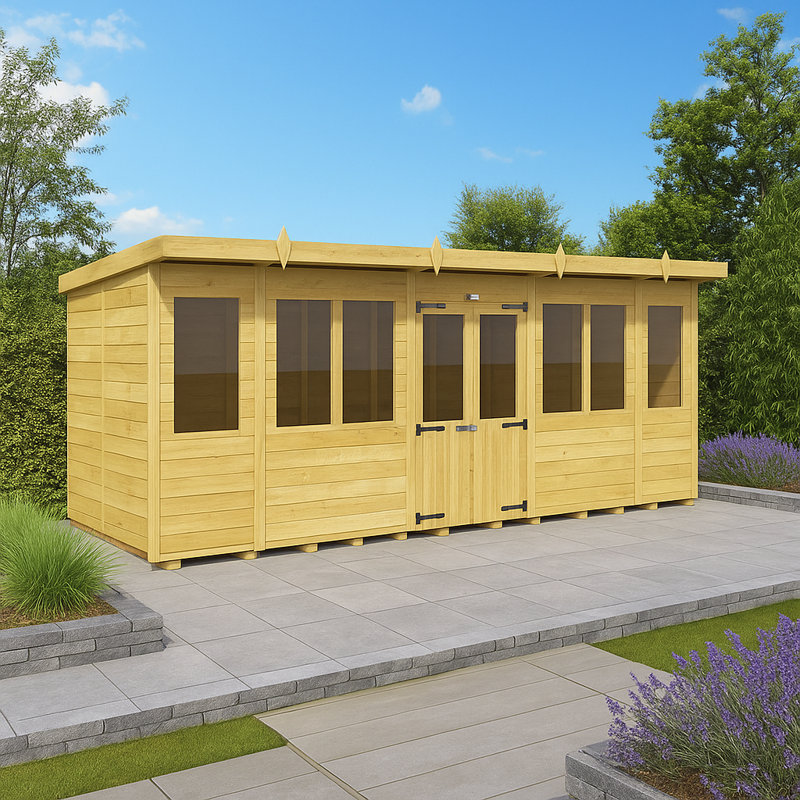 16ft x 8ft Pent Summer House
