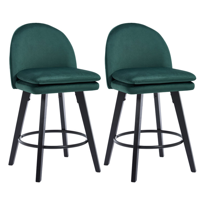 26'' Swivel Counter & Bar Stool, Green