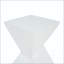 Table d'appoint en X en forme de X avec finition blanche-1818484911