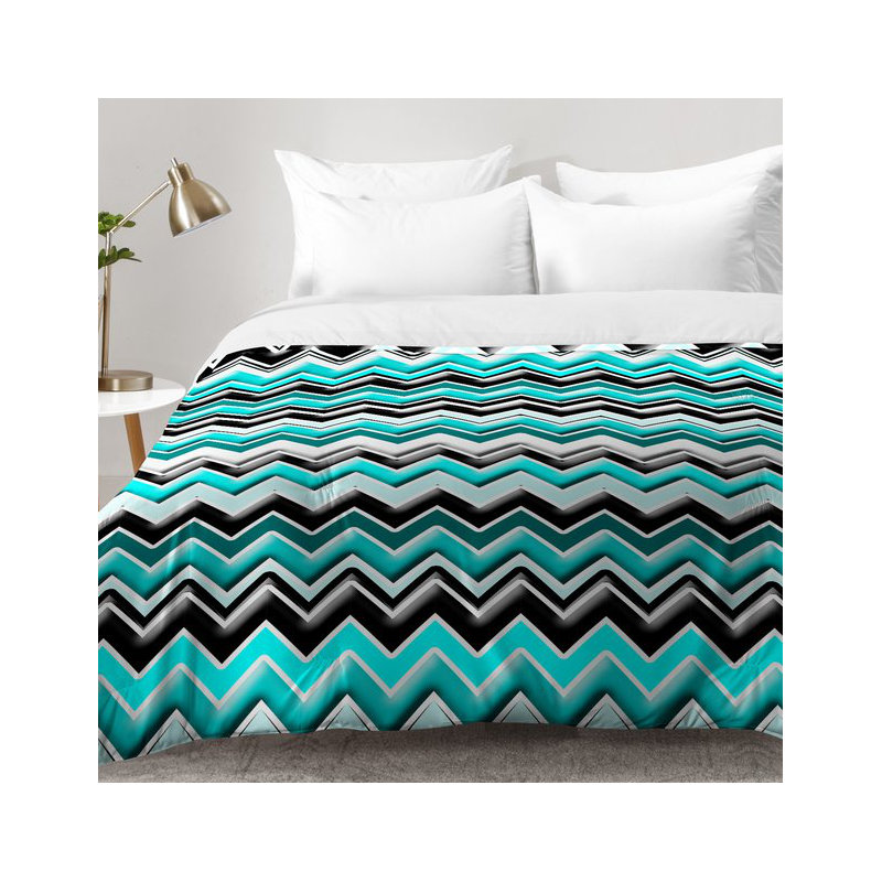 Ensemble d'édredon Chevron, Édredon double / grand + 2 taies décoratives sta