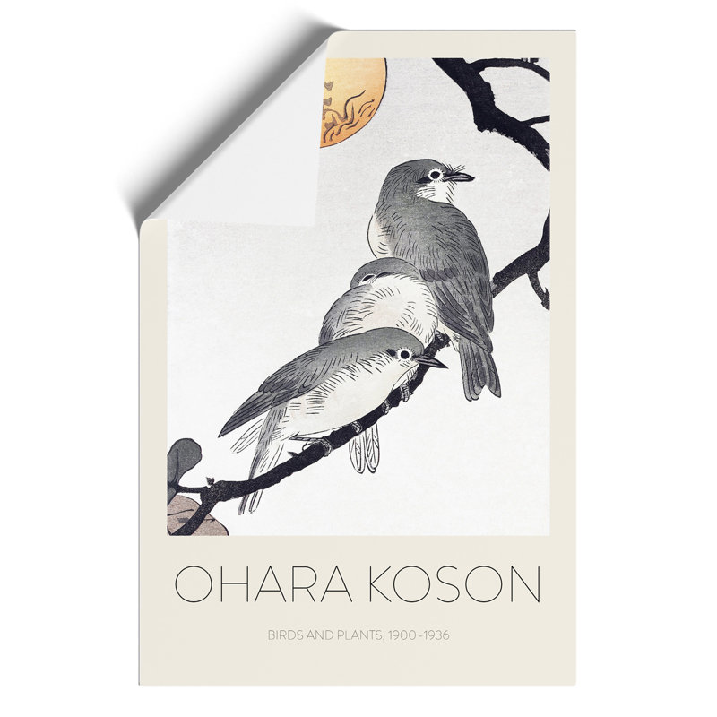 Birds & Plants Print by Ohara Koson - Frameless Print, 30cm H x 21cm W x 0.1cm D