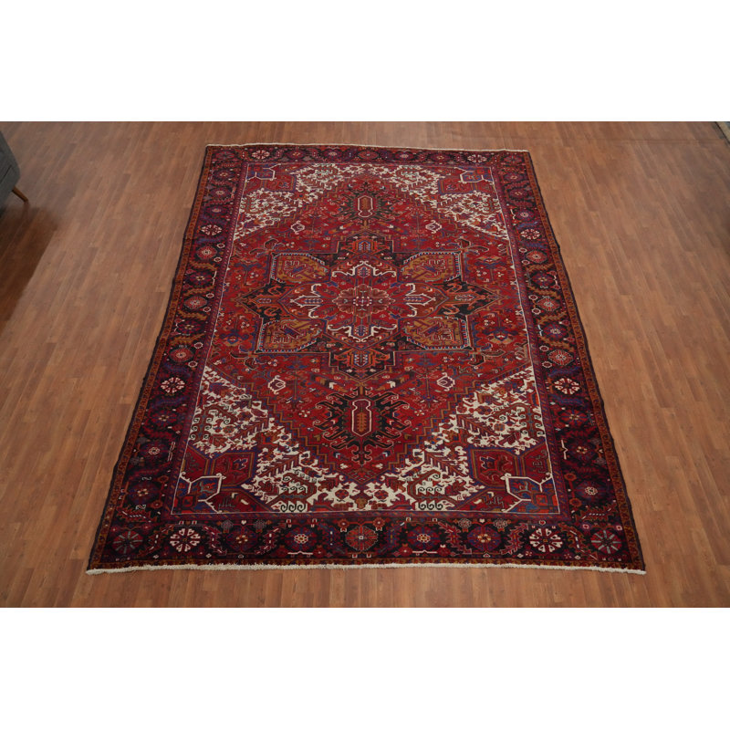 Tapis traditionnel fait à la main 10 x 13 po