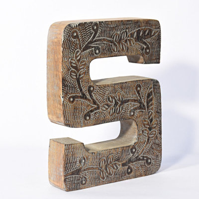 Haddam Text & Numbers Letter Block