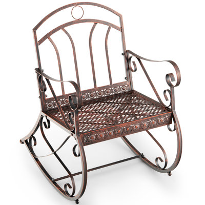 Maleah Steel Outdoor Rocker Chair