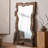 Zen-Style Pine Frame Wall-Mounted Full-Length Mirror-118769978