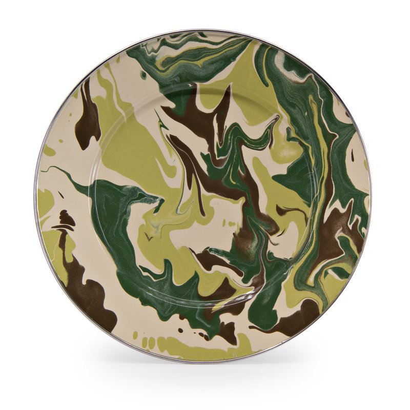 Set of 4 Camouflage Dinner Plates