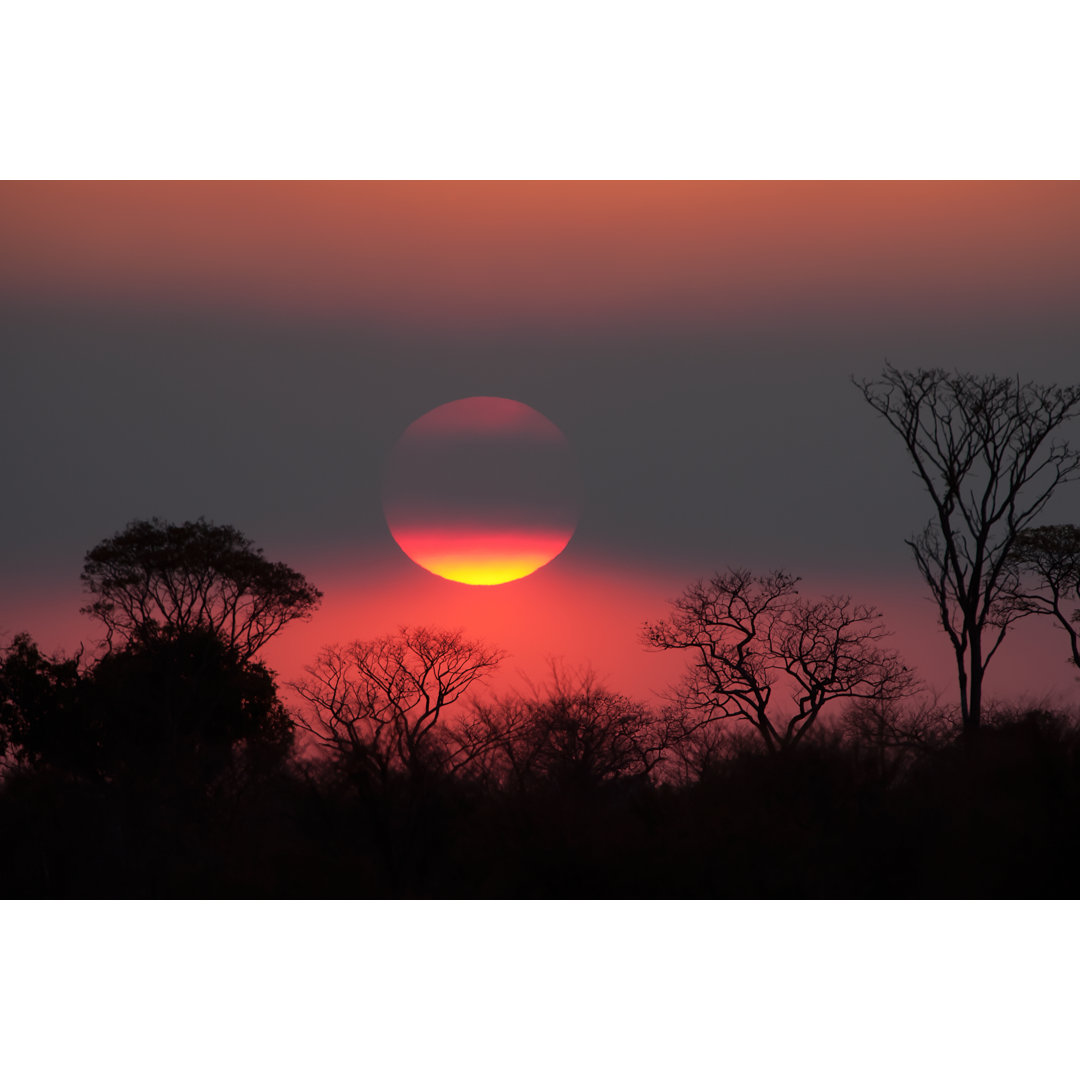 Afrikanischer Sonnenuntergang in Namibia