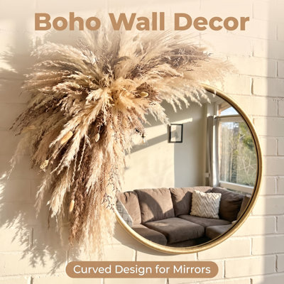 1pc 35inch Pampas Grass Swag - artificial flowers Seasonal Decor, Rattan Material - Versatile for Christmas, Halloween - Hanging Pampas Mirror Surround, Wall Decor, Event Backdrop - Perfect for Home Decor Enthusiasts & Event Planners