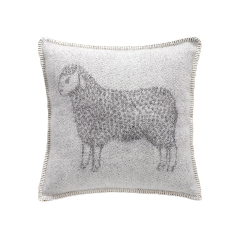 Grey Sheep Wool Cushion Cover