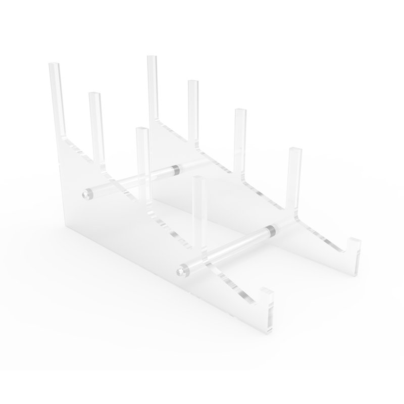 Fixturedisplays® Display, Medium Multiple Plate Acrylic Rack Display Holder 10749