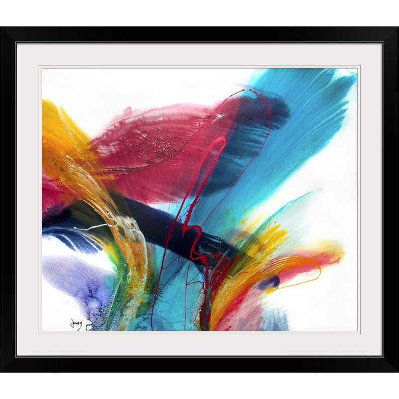 «Flourish II» par Jonas Gerard, impression, H 27 po x l 32 po x P 1 po, Cadre noir