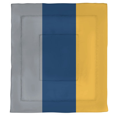Modern & Contemporary Polyester Box Stitch Striped Comforter