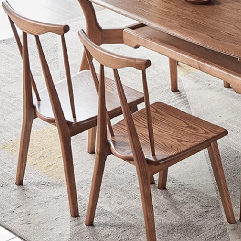 Solid Wood Solid Wood Top Four Leg Dining Set, 5