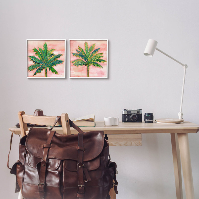 «Tropical Palm Trees», ensemble d'art giclée encadrée par Paul Brent, H 12 po x l 12 po x P 1,5 po