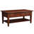 Eftim Solid Wood 2-Drawer Coffee Table with Storage