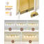 Éclairage de salle de bain 5 lumières DEL à intensité variable moderne, 5 couleurs de température réglables, or brossé-1221880614-1221880625-1221880634