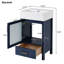 Meuble-lavabo autoportant avec lavabo-583884995