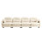 Four-Seater Modular Sectional Couch,Premium Chenille Fabric,With 2 Throw Pillows