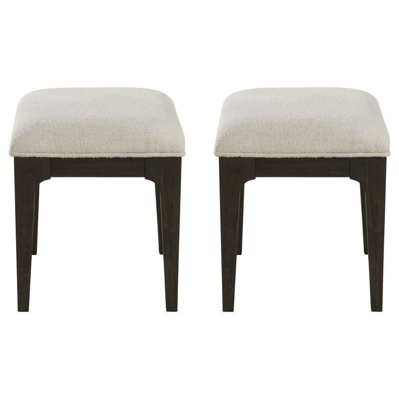 Upholstered Stools, Set Of Two