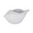 Planter Stoneware Ceramic Shell-Shaped Textured Design Indoor Outdoor Home Garden Decor - 6" White